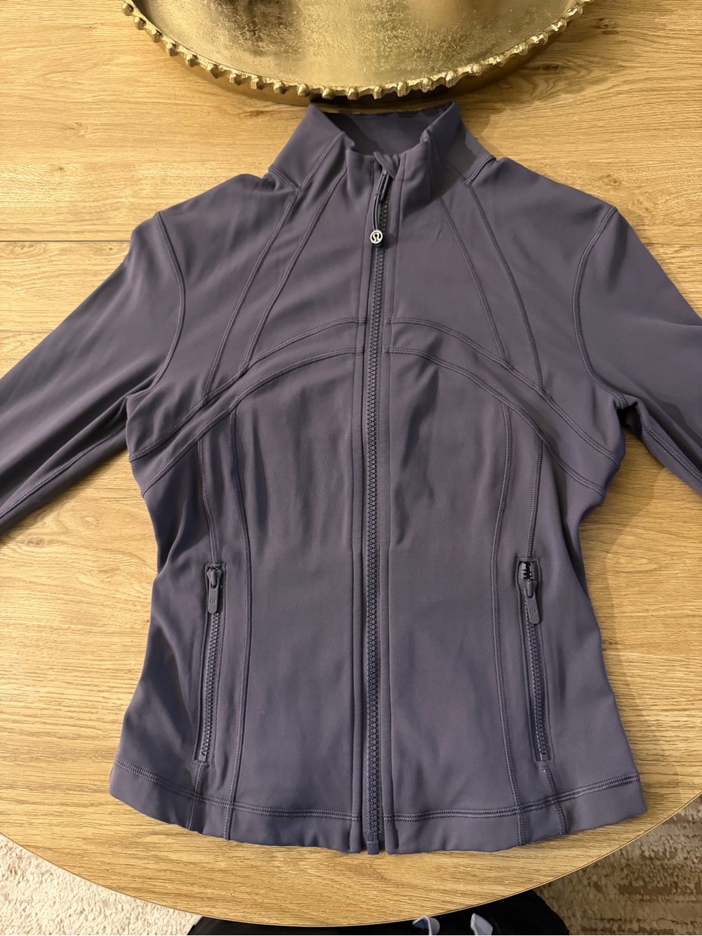 lululemon athletica zip-front utility jacket - deep plum